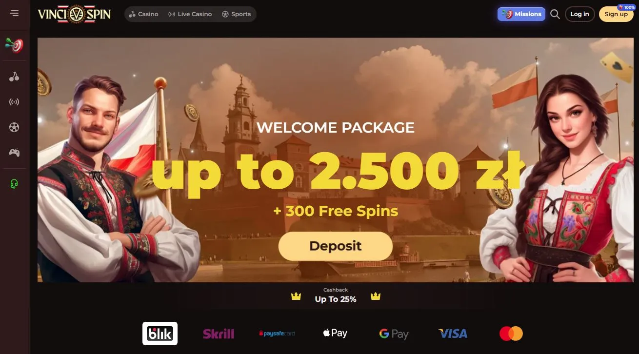 Vinci Spin Casino